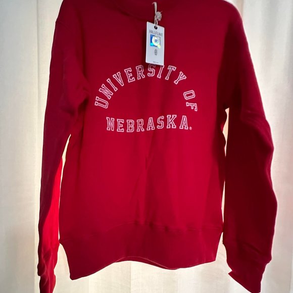 Hillflint NWT Unisex small University of Nebraska red crewneck sweatshirt - Picture 1 of 5